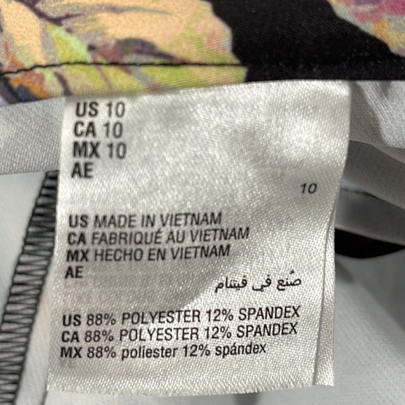 INC International Concepts Floral Print Crop High-Rise Wide Leg Pants Sz 10 New - Picture 11 of 12